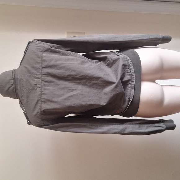 Billabong Olive Green Military Utility Jacket Full Zip Cargo Pockets Medium - Picture 3 of 13